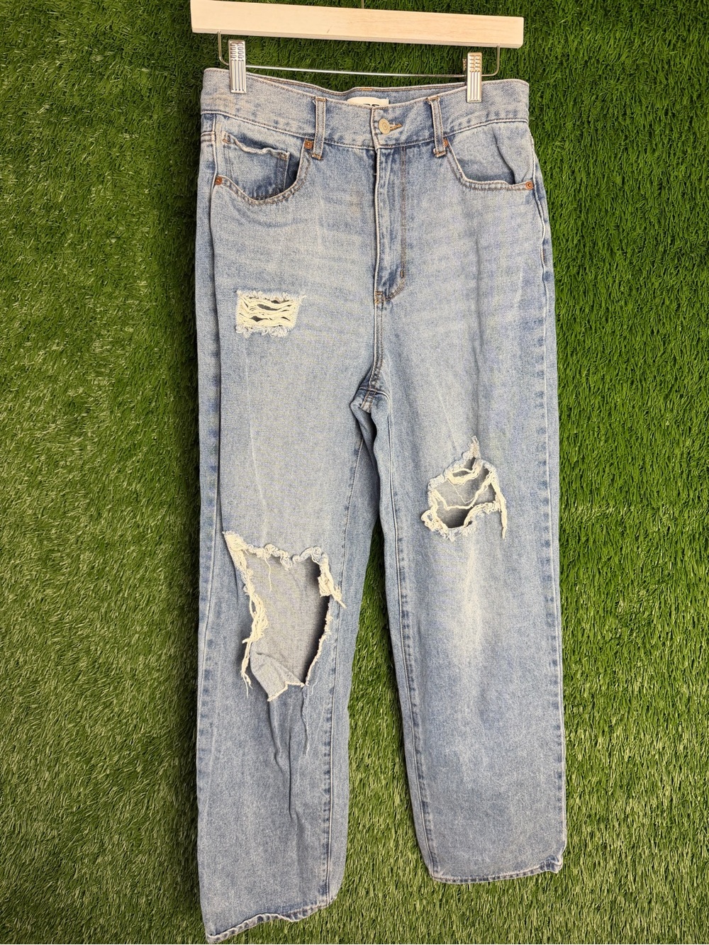 RSQ Light Blue Distressed Boyfriend Jeans